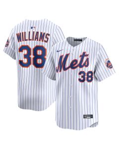 Youth New York Mets #38 Devin Williams White Alternate Limited Stitched Baseball Jersey (White)
