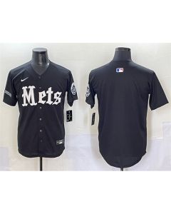 Youth New York Mets Black "Gotham Gothic Edition" Vapor Premier Limited Stitched Baseball Jersey