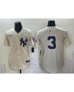 Youth New York Yankees #3 Babe Ruth Cream 2026 Field of Dreams Stadium Baseball Jersey