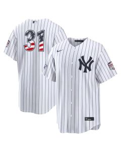 Youth New York Yankees #31 Cam Schlittler Nike White 2026 All-Star Edition Stars & Stripes Stadium Jersey (White)