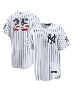Youth New York Yankees #35 Cody Bellinger Nike White USA 250 Fourth of July Home Stadium Jersey (White)