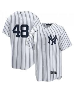 Youth New York Yankees #48 Anthony Rizzo White Cool Base Stitched Baseball Jersey (White)