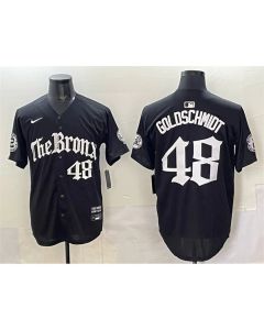 Youth New York Yankees #48 Paul Goldschmidt Black "Gothic Legacy Edition" Vapor Premier Limited Stitched Baseball Jersey