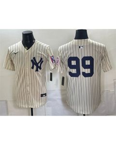Youth New York Yankees #99 Aaron Judge Cream 2026 Field of Dreams Stadium Baseball Jersey (Cream)