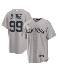Youth New York Yankees #99 Aaron Judge Gray 2025 MLB All-Star Game Road Limited Player Jersey (Gray)