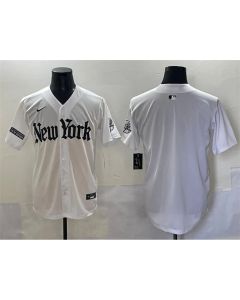 Youth New York Yankees White "Gothic Legacy Edition" Vapor Premier Limited Stitched Baseball Jersey