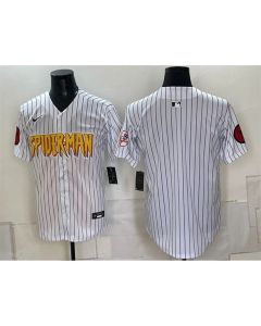 Youth New York Yankees X Spider-Man White Limited Stitched Baseball Jersey