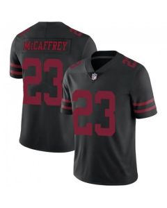 Youth NFL San Francisco 49ers #23 Christian McCaffrey Black Vapor Untouchable Limited Stitched Jersey
