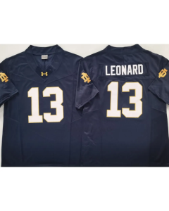 Youth Notre Dame Fighting Irish #13 Riley Leonard Navy Stitched Jersey