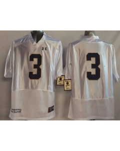 Youth Notre Dame Fighting Irish #3 Joe Montana White Stitched Jersey