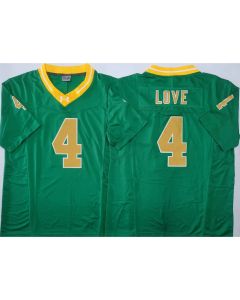 Youth Notre Dame Fighting Irish #4 Jeremiyah Love Green Stitched Jersey (Style 2)
