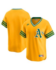 Youth Oakland Athletics Nike Gold Cooperstown Collection Limited Jersey (Gold)