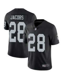 Youth Oakland Raiders #28 Josh Jacobs Black Vapor Untouchable Limited Stitched NFL Jersey