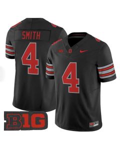 Youth Ohio State Buckeyes #4 Jeremiah Smith Black 2025/26 Vapor F.U.S.E. Limited Stitched Jersey (Black)