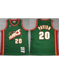 Youth Oklahoma City Thunder #20 Gary Payton Green Stitched Basketball Jersey