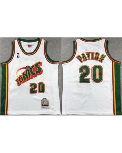 Youth Oklahoma City Thunder #20 Gary Payton White Stitched Basketball Jersey