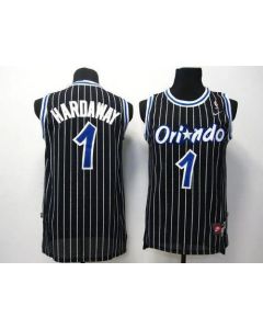 Youth Orlando Magic #1 Penny Hardaway Black Throwback Stitched Jersey