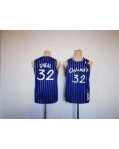 Youth Orlando Magic#32 Shaquille O'Neal Blue Throwback Stitched Jersey