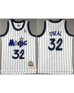 Youth Orlando Magic#32 Shaquille O'Neal White Throwback Stitched Jersey