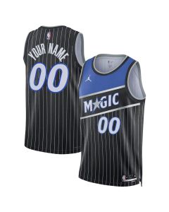 Youth Orlando Magic Black Swingman Statement Edition Custom Jersey (Black)
