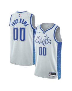 Youth Orlando Magic Nike Silver 2025/26 City Edition Swingman Custom Jersey (Silver)