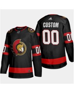Youth Ottawa Senators Black Custom Stitched Jersey