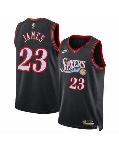 Youth Philadelphia 76ers #23 LeBron James Black Classic Edition Jersey