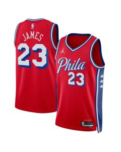 Youth Philadelphia 76ers #23 LeBron James Jordan Brand Red Swingman Statement Edition Jersey (Red)