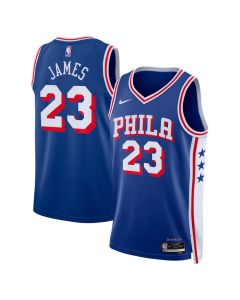 Youth Philadelphia 76ers #23 LeBron James Nike Royal Swingman Icon Edition Jersey (Royal)