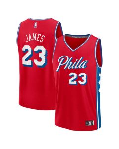 Youth Philadelphia 76ers #23 LeBron James Red Fast Break Statement Edition Jersey (Red)