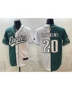 Youth Philadelphia Eagles #20 Brian Dawkins Green Split Stitched Jersey (Green)