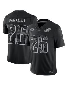 Youth Philadelphia Eagles #26 Saquon Barkley Nike Black 2026 Salute to Service Vapor F.U.S.E. Limited Jersey