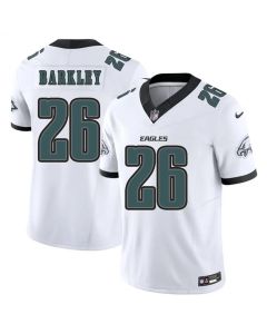Youth Philadelphia Eagles #26 Saquon Barkley White F.U.S.E. Vapor Untouchable Limited Stitched Football Jersey