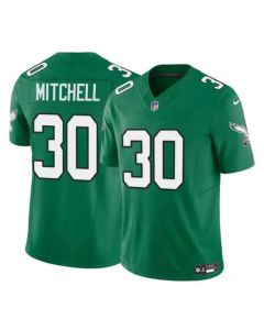 Youth Philadelphia Eagles #30 Quinyon Kelly Green 2024 Draft F.U.S.E Vapor UntouchableThrowback Limited Stitched Football Jersey