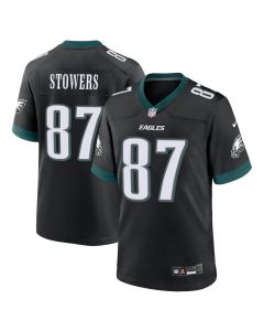 Youth Philadelphia Eagles #87 Eli Stowers Black 2026 NFL Draft Game Jersey (Black)