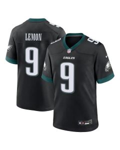 Youth Philadelphia Eagles #9 Makai Lemon Black 2026 NFL Draft Game Jersey (Black)