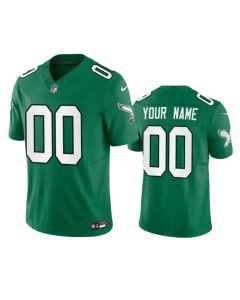 Youth Philadelphia Eagles Green Vapor F.U.S.E. Untouchable Limited Custom Jersey