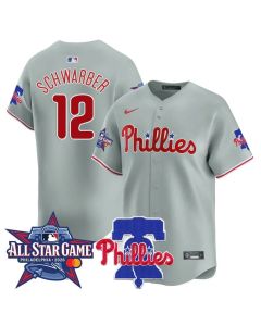 Youth Philadelphia Phillies #12 Kyle Schwarber Gray 2026 MLB All-Star Jersey