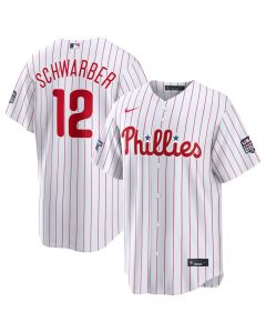 Youth Philadelphia Phillies #12 Kyle Schwarber White 2026 All-Star Game Replica Jersey (White)