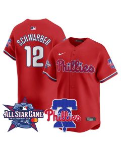 Youth Philadelphia Phillies #12 Kyle Schwarber Red 2026 MLB All-Star Jersey (Style 4)