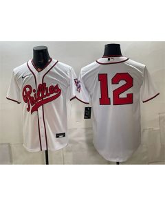 Youth Philadelphia Phillies #12 Kyle Schwarber White 2026 Field of Dreams Stadium Jersey (White)