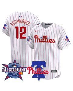 Youth Philadelphia Phillies #12 Kyle Schwarber White 2026 MLB All-Star Jersey (Style 2)