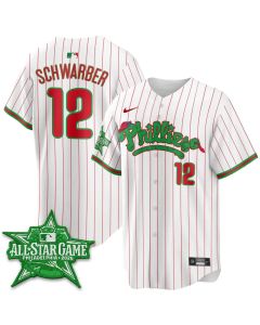 Youth Philadelphia Phillies #12 Kyle Schwarber White 2026 MLB All-Star Jersey (White)