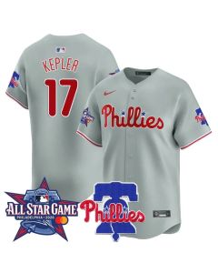Youth Philadelphia Phillies #17 Max Kepler Gray 2026 MLB All-Star Jersey (Gray)