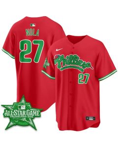 Youth Philadelphia Phillies #27 Aaron Nola Red 2026 MLB All-Star Jersey (Red)