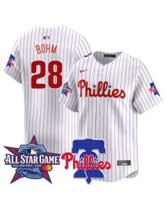 Youth Philadelphia Phillies #28 Alec Bohm White 2026 MLB All-Star Jersey (Style 2)