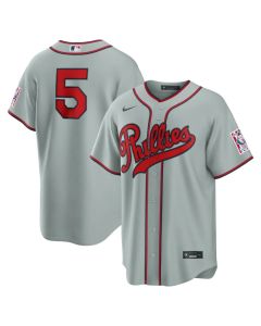 Youth Philadelphia Phillies #5 Bryson Stott Gray 2026 Field of Dreams Stadium Jersey