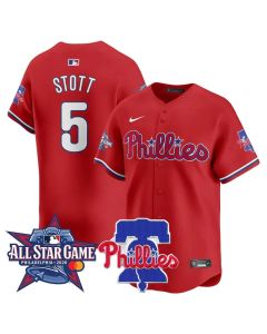 Youth Philadelphia Phillies #5 Bryson Stott Red 2026 MLB All-Star Jersey