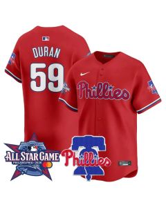 Youth Philadelphia Phillies #59 Jhoan Duran Red 2026 MLB All-Star Jersey