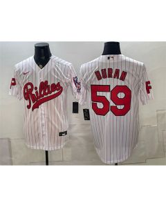 Youth Philadelphia Phillies #59 Jhoan Duran White 2026 Field of Dreams Stadium Jersey (Style 2)